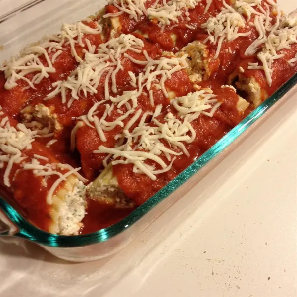 receta Manicotti De Tres Quesos