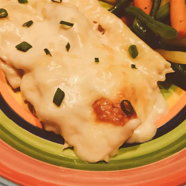 receta Manicotti Rellenos De Pollo Alfredo