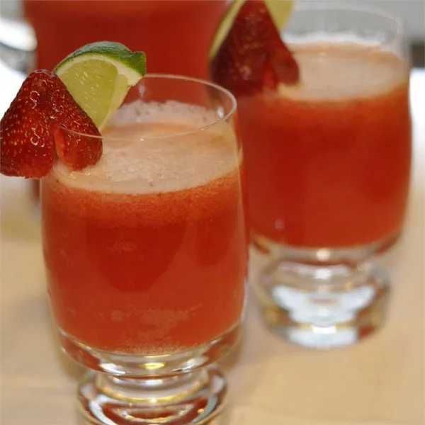 receta Margaritas Ã  la biÃ¨re aux fraises