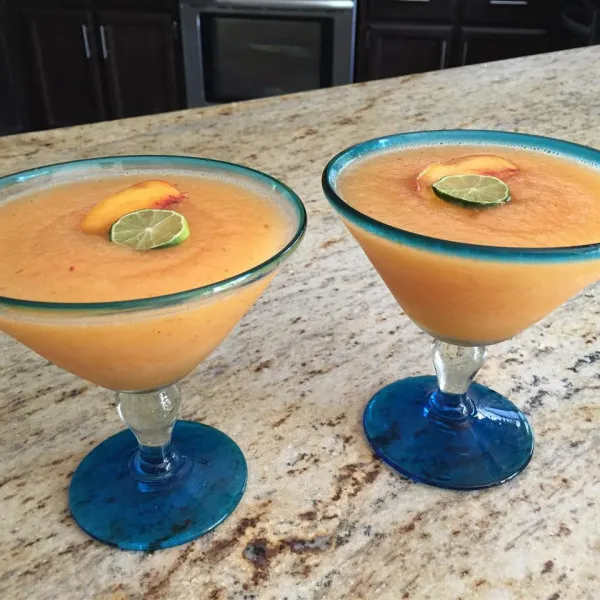 receta Margaritas De Durazno Congelado De Dane