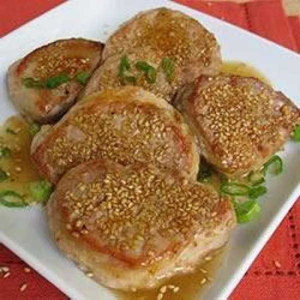 recetas Medallones De Cerdo Con Sake De Sésamo