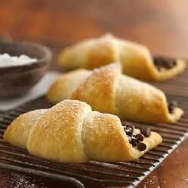 receta Croissants farcis au chocolat