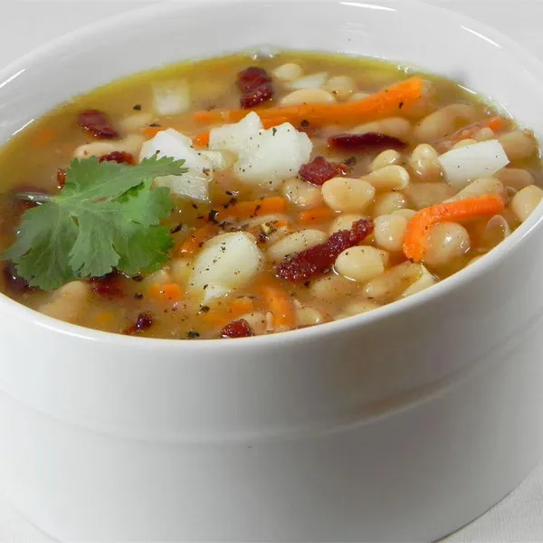 receta Mon soupe aux haricots blancs