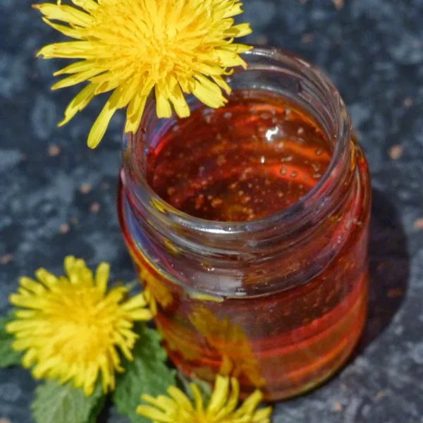 przepisy Vegan Dandelion Honey