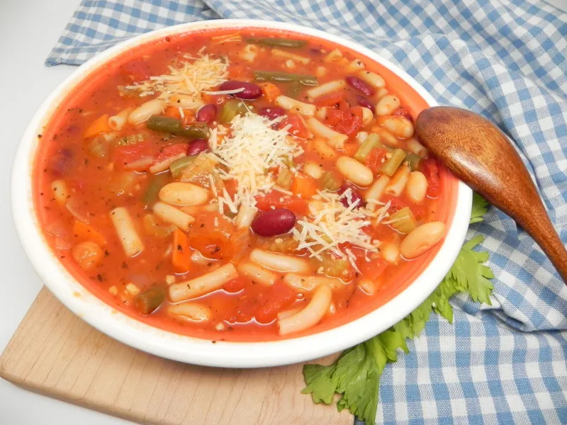 recettes soupe de légumes avec pâtes