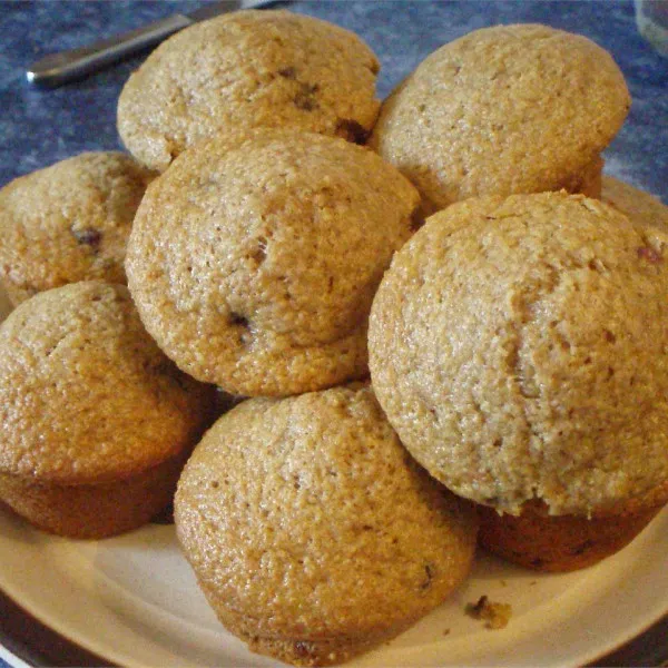 Przepis muffinki jagodowe z otrębami owsianymi