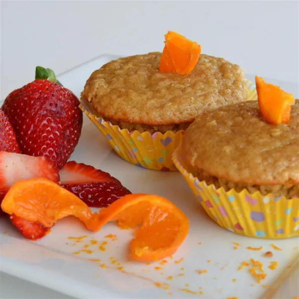 receta Muffins De Avena Y Naranja