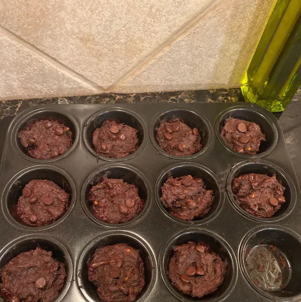 recetas Muffins De Calabacín Con Chispas De Chocolate Doble Sin Harina