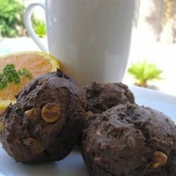 receta Muffins au beurre de cacahuète et aux pépites de chocolat
