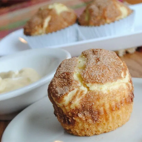 receta Muffins au jus d'orange avec tartinade au miel