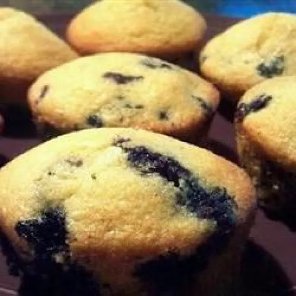 receta Muffins De Maíz Azul Y Bayas