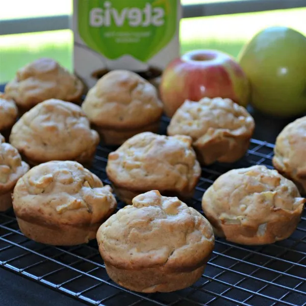 receta Muffins aux pommes adaptés aux diabétiques