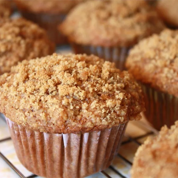 przepisy Banan Crumb Muffins