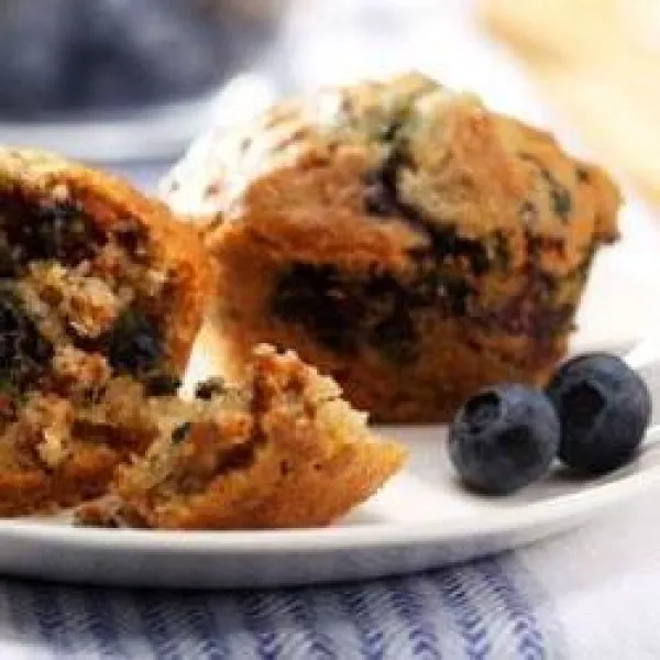 receta Muffins De Salvado De Arándanos