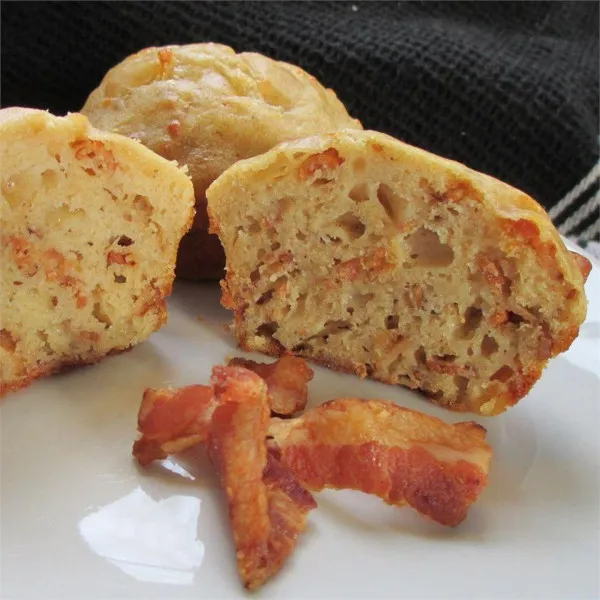 receta Muffins au bacon et au fromage