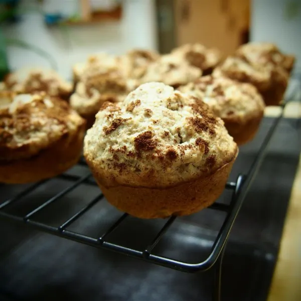 receta Muffins à l'avoine faciles