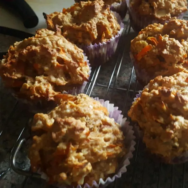 recetas Muffins Morning Glory De Zanahoria (Sin Gluten Opcional)