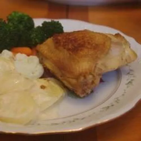 receta Cuisses de poulet braisées au four faciles
