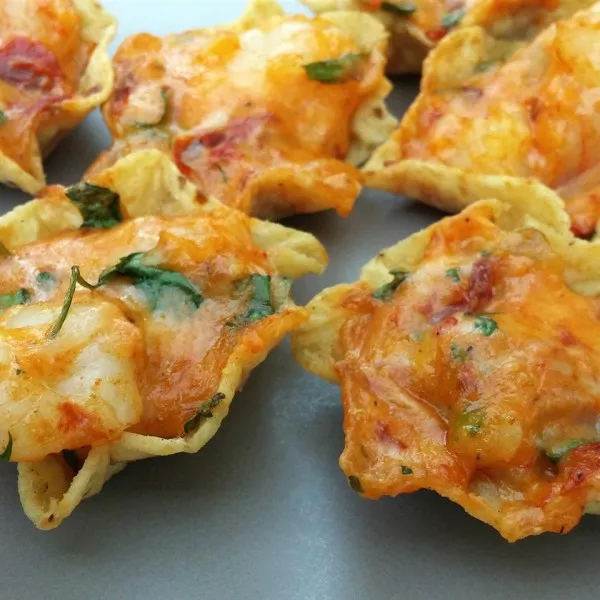 receta Nachos aux crevettes