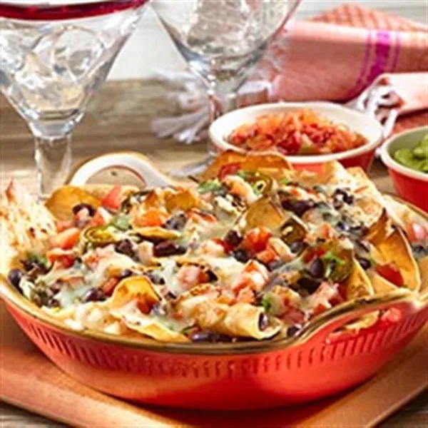 receta GOYA® Nachos aux haricots noirs