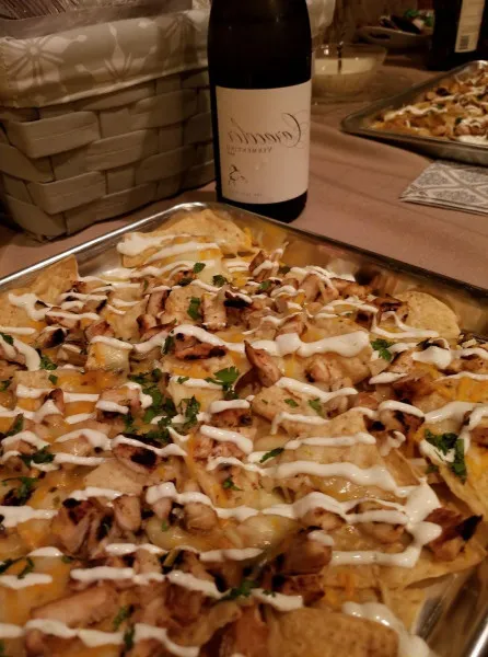 recette Nachos au poulet grillé avec crème de citron vert