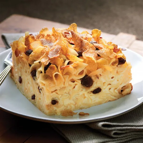 recetas NO YOLKS® Luscious Kugel