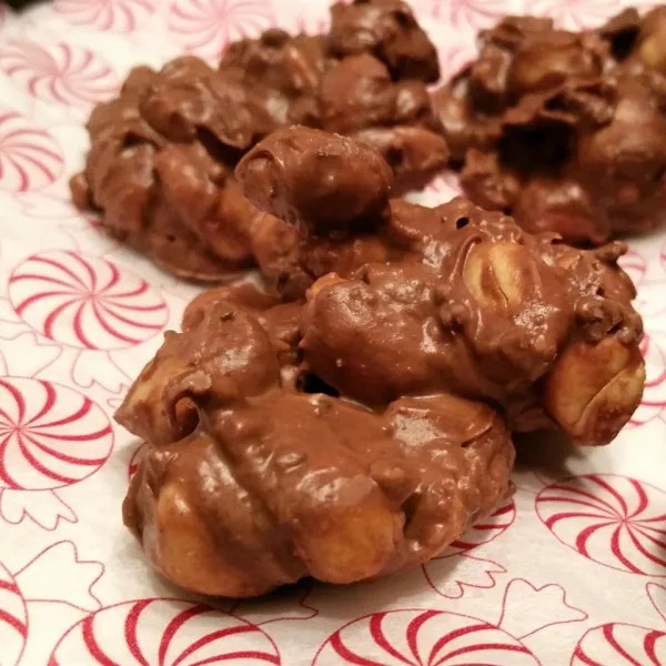 receta Nueces Cubiertas De Chocolate En Olla De Cocción Lenta