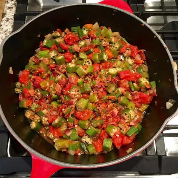 receta Okra Y Tomates