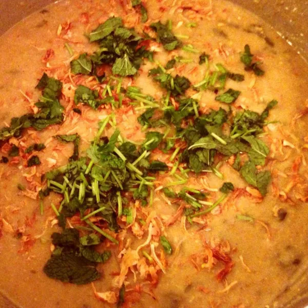 receta Hyderabadi Haleem à la mijoteuse (ragoût de lentilles et d'agneau)