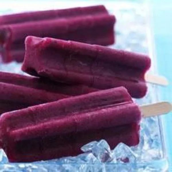 recetas Paletas Heladas De Yogur De Arándanos