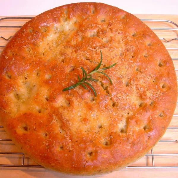 przepisy Chleb Focaccia Parmezan