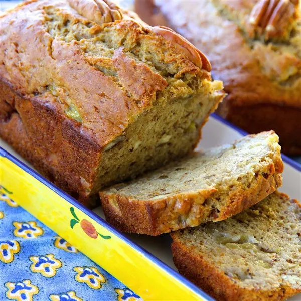 receta Pain aux bananes presque sans gras