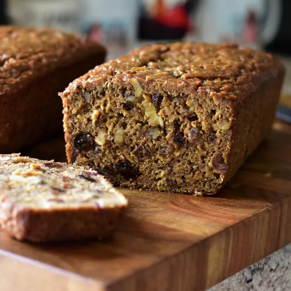 receta Banana Ginger Walnut Bread