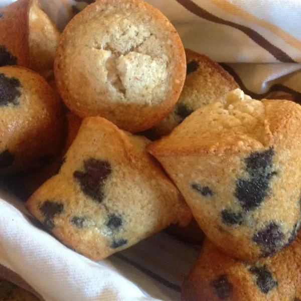 receta Muffins aux bleuets sans gluten