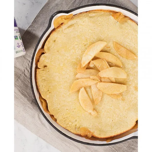 receta Pyure Crêpe aux pommes soufflées