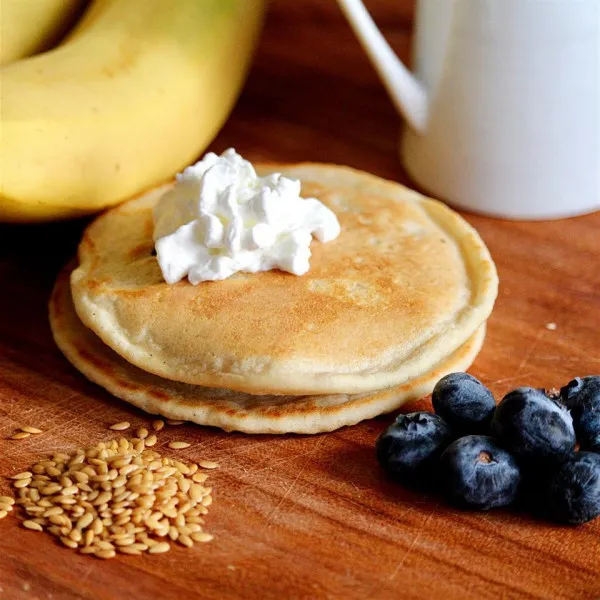 recetas Panqueques Fáciles De Lino Y Plátano Sin Harina