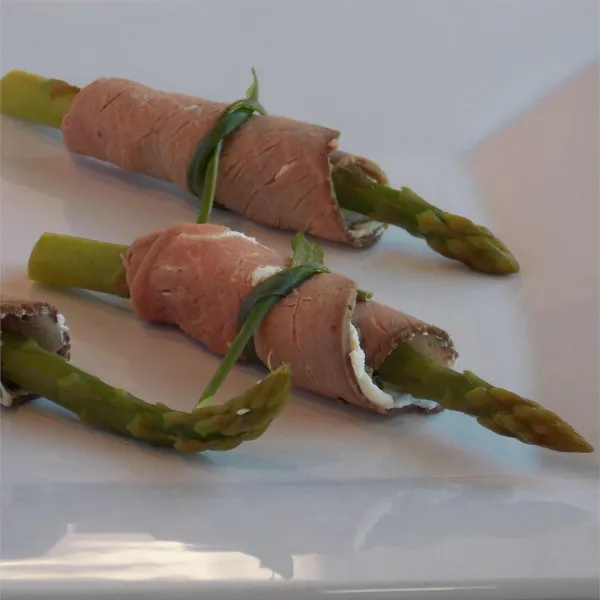 receta Paquets de viande d'asperges