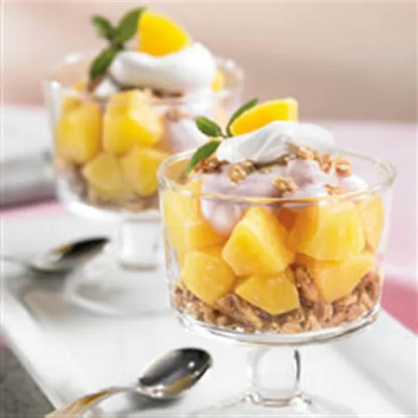 receta Parfaits croustillants au yogourt DOLE®