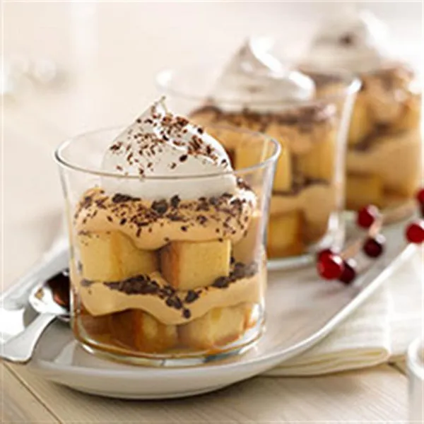 receta Parfaits au tiramisu avec Macchiato caramel