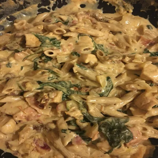 receta Pasta A La Florentina Con Pollo Sin Lácteos