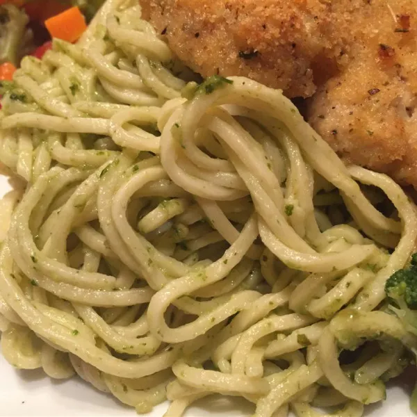 receta Pasta Al Pesto Simple