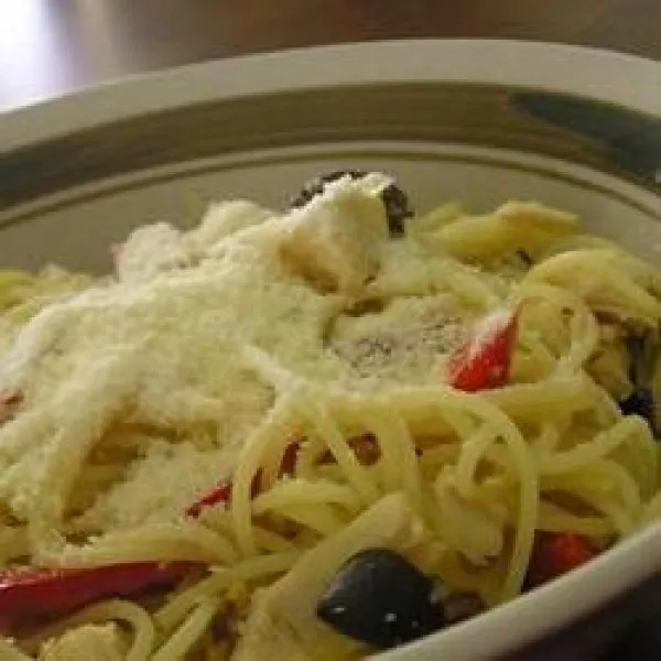 recetas Pasta Cabello De Ángel Con Pimientos Y Pollo