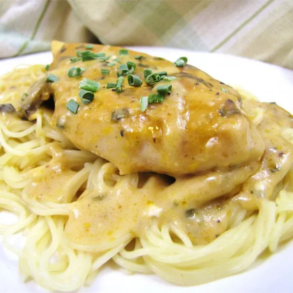 receta Angel Chicken Pasta