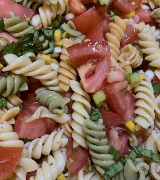 receta Pasta Con Tomates Frescos Y Maíz