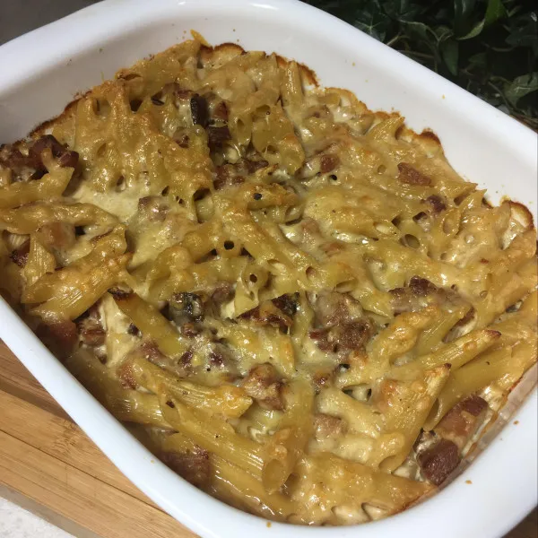 recetas Pasta Cremosa Fácil Al Horno Con Jamón