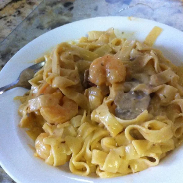 recepta Angel Shrimp Pasta