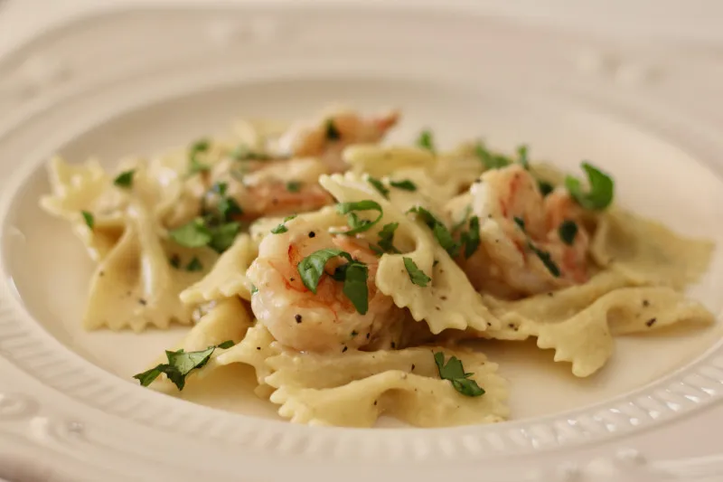 receta Pasta De Limón Con Camarones