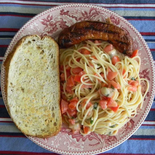 receta Pasta De Verano Con Albahaca, Tomate Y Queso