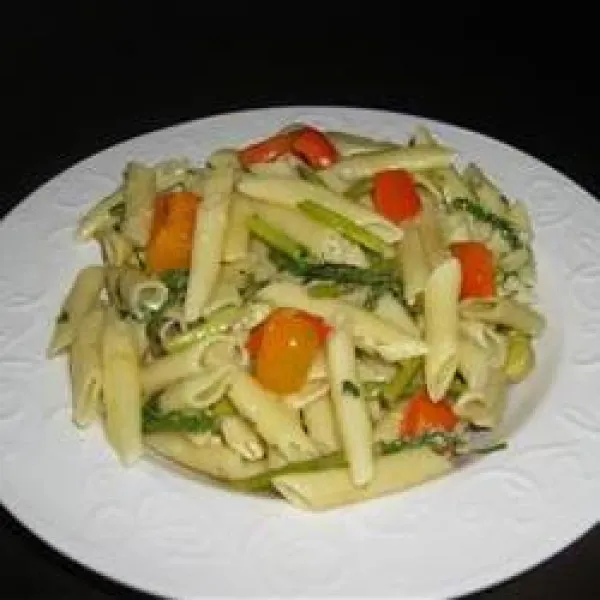 receta Pâtes penne aux légumes