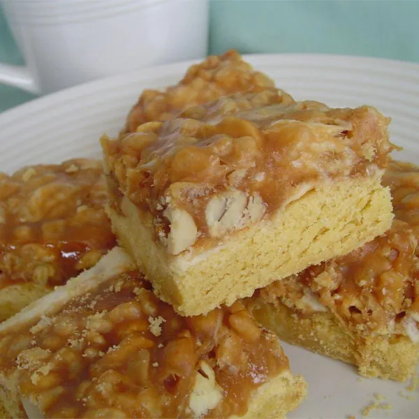 recetas Pastel De Barra De Caramelo De Maní